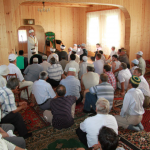 Выступление муфтия перед прихожанами в мечети села Актуков