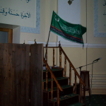 Минбар в мечети Караван Сарай (2-я соборная мечеть Оренбурга, построена в 1838-1844 гг.)