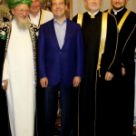 После встречи Президента РФ с муфтиями. Фото представлено ЦДУМ