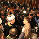 Выступление перед журналистами на Курултае крымских татар